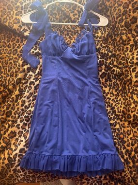 hoco navy blue dress